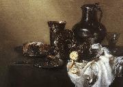 HEDA, Willem Claesz. Still-life stj7 oil painting artist